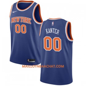 Maillot NBA New York Knicks Enes Kanter 00 Nike 2017-18 Bleu Swingman - Homme